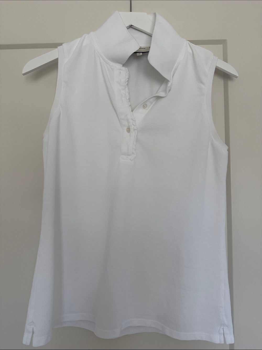 Tuckernuck Sleeveless Ruffle Margaret Polo, M
